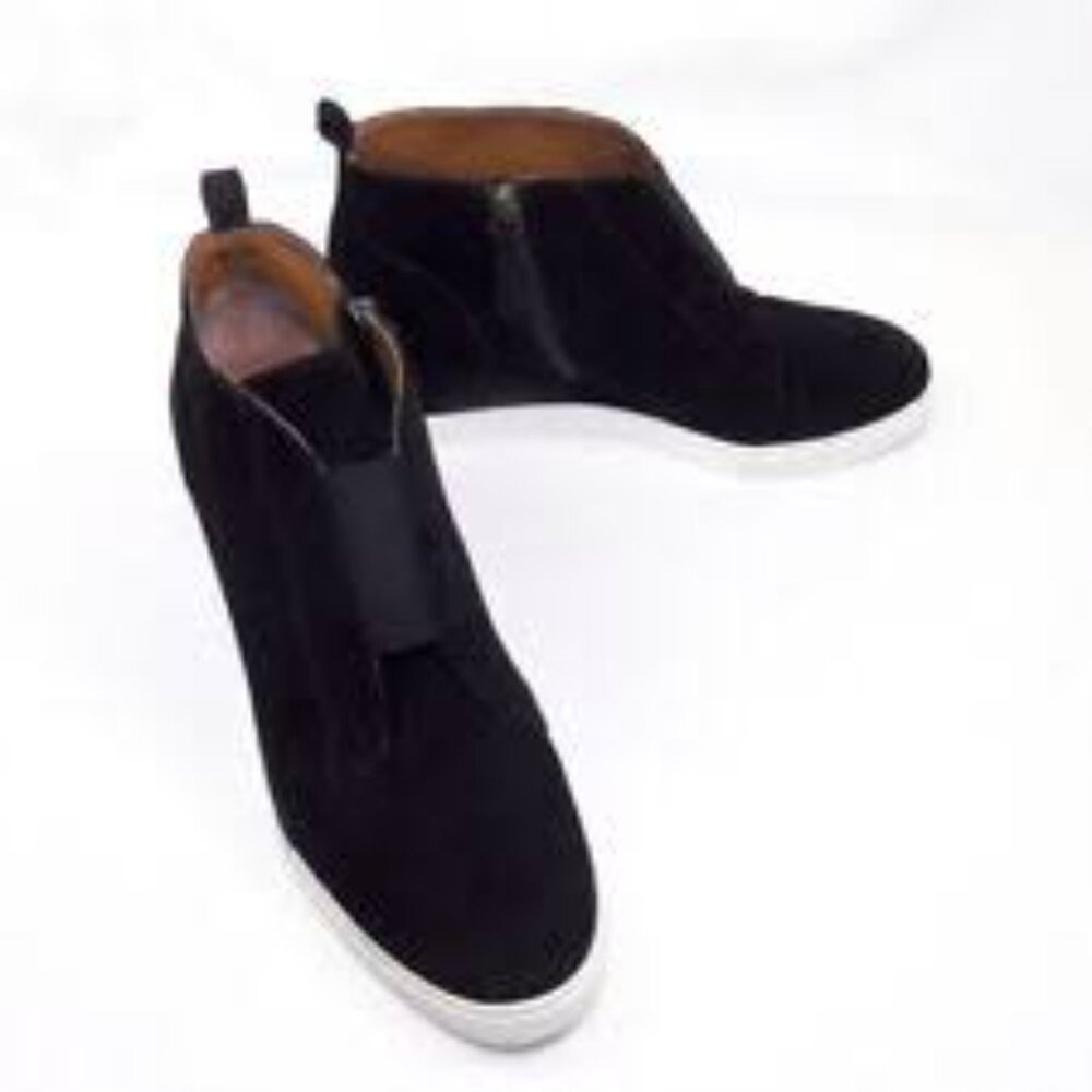 LÍNEA PAOLO Felicia III Wedge Suede Sneaker Booties Size 9